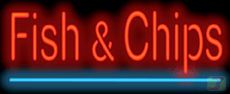 Fish & Chips Neon Sign