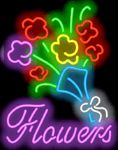 Flowers Neon Sign