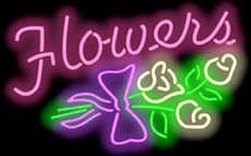 Flowers Neon Sign