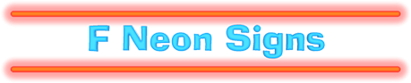 "F" Neon Signs