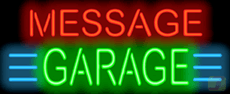 Custom Message Garage Neon Sign