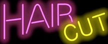 Hair Cut Neon Sign