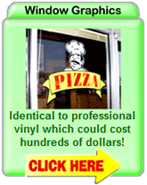 Static Cling Window Signs
