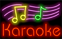 Karaoke Neon Sign w/ Notes