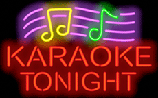 Karaoke Tonight Neon Sign w/Notes