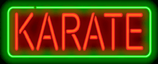 Karate Neon Sign