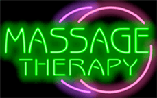 Massage Therapy Neon Sign