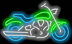 Motorcycle Neon Sign Large