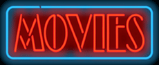 Movies Neon Sign