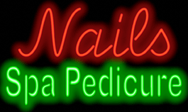 Nails Spa Pedicure Neon Sign