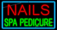 Nails Spa Pedicure Neon Sign