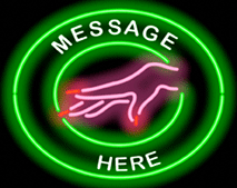 Nails Neon Sign with Your Custom Message