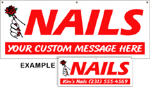 Nails Custom Message Banner