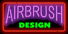 Airbrush Design Neon Sign
