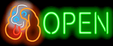Dog Open Neon Sign