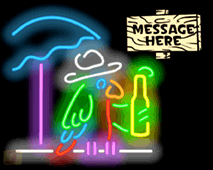 Custom Message Parrot Neon Sign