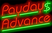 Payday Advance Neon Sign