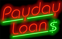 Payday Loans Neon Sign