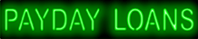 Payday Loans Neon Sign