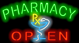 Pharmacy Open Neon Sign
