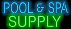 Pool and Spa Supply Neon Sign