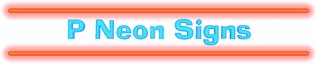 "P" Neon Signs
