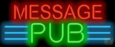 Custom Message Pub Neon Sign
