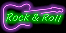 Guitar with Message Neon Sign