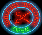 WALK INS WELCOME Neon Sign