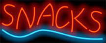 Snacks Neon Sign