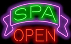 Spa Open Neon Sign