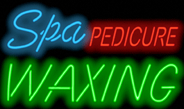 Spa Pedicure Waxing Neon Sign