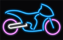 Small Street Bike Neon Sign