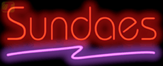 Sundaes Neon Sign