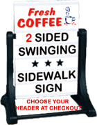Swinging Sidewalk Sign