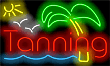 Tanning Neon Sign X-tra Large