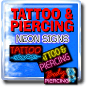 Tattoo & Piercing Neon Signs