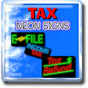 Tax Service Neon Signs