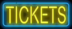Tickets Neon Sign