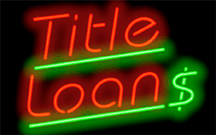 Title Loans Neon Sign