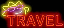 Clearance - Super Sized TRAVEL Neon Sign