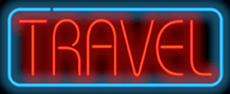 Travel Neon Sign