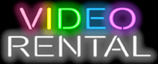 Video Rental Neon Sign
