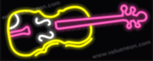 Violin Neon Sign