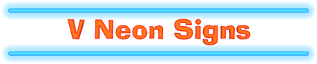 "V" Neon Signs