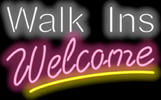 Designer  Walk Ins Welcome Neon Sign, X-tra Large