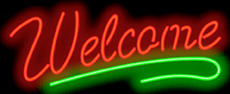 Welcome Neon Sign