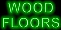 Wood Floors Neon Sign