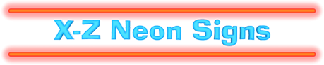 "X-Z" Neon Signs
