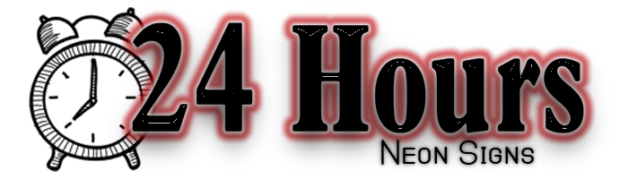 24 Hours Neon Signs